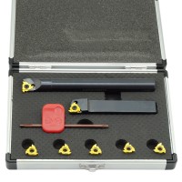 TiN Carbide Indexable ext & int Threading Tool 2pc Set-12mm